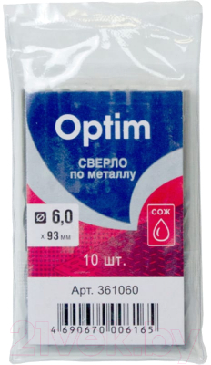 Набор сверл Optim 361060 - фото