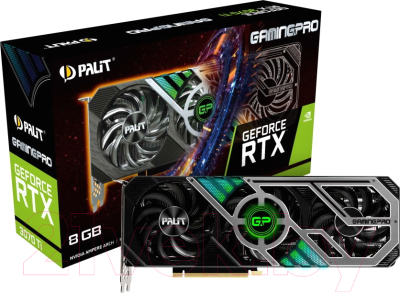 Видеокарта Palit RTX 3070 Ti GamingPro 8GB GDDR6X (NED307T019P2-1046A)