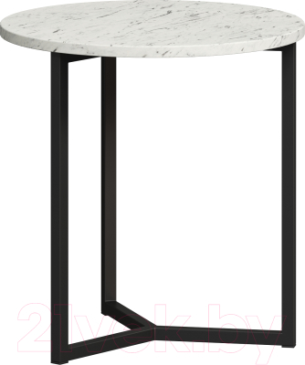 Журнальный столик Loftyhome Мальборк Тренто / 1626990 (мрамор сноу) - фото