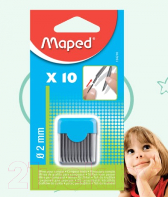 Набор грифелей для циркуля Maped 134210