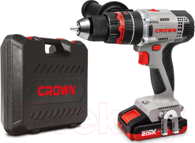 Аккумуляторная дрель-шуруповерт CROWN CT21076HMX-4 BMC
