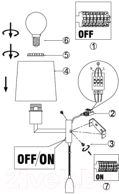 Бра Arte Lamp Woods A9246AP-2AB