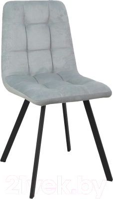 Стул Listvig Фин (светло-серый Camaro 09/черный) - фото