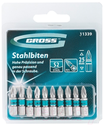 Набор бит Gross 11339 - фото