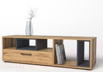 Тумба MySTAR Инсар 117.02 (дуб навара/графит) - фото