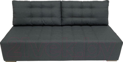 Диван ФорестДекоГрупп Милан 1 (Lux 18, рогожка антрацит) - фото