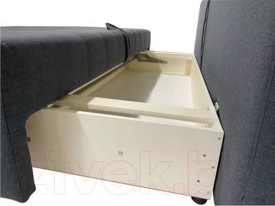 Диван ФорестДекоГрупп Милан 1 (Lux 18, рогожка антрацит)