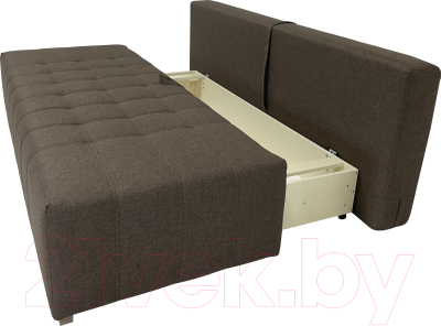 Диван ФорестДекоГрупп Милан 1 (Lux 19, рогожка коричневый)