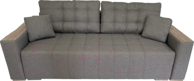 Диван ФорестДекоГрупп Милан 2 (Lux 05, рогожка светло-серый) - фото