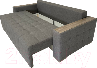 Диван ФорестДекоГрупп Милан 2 (Lux 05, рогожка светло-серый)