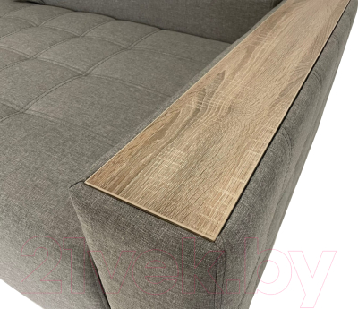 Диван ФорестДекоГрупп Милан 2 (Lux 05, рогожка светло-серый)