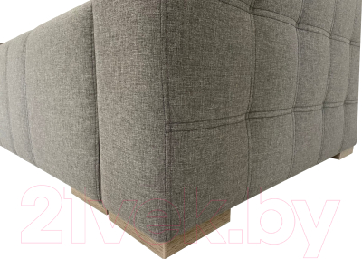 Диван ФорестДекоГрупп Милан 2 (Lux 05, рогожка светло-серый)
