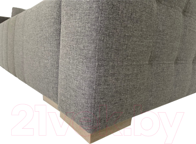 Диван ФорестДекоГрупп Милан 2 (Lux 06, рогожка пыльно-серый)