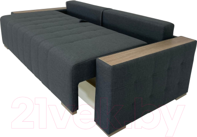 Диван ФорестДекоГрупп Милан 2 (Lux 18, рогожка антрацит)