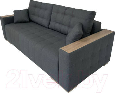 Диван ФорестДекоГрупп Милан 2 (Lux 18, рогожка антрацит)