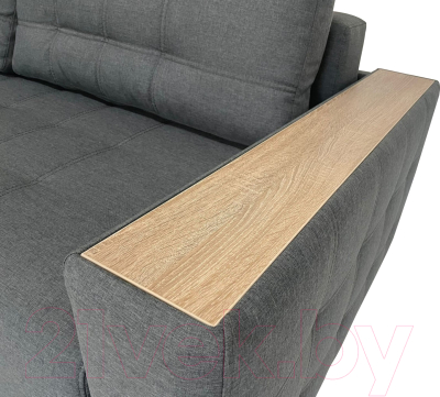 Диван ФорестДекоГрупп Милан 2 (Lux 18, рогожка антрацит)