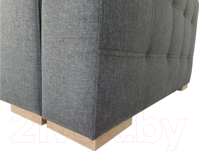 Диван ФорестДекоГрупп Милан 2 (Lux 18, рогожка антрацит)