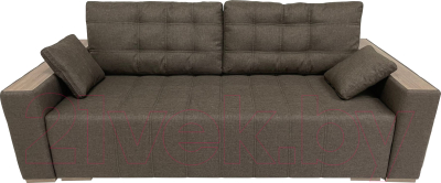 Диван ФорестДекоГрупп Милан 2 (Lux 19, рогожка коричневый) - фото