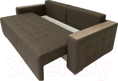 Диван ФорестДекоГрупп Милан 2 (Lux 19, рогожка коричневый)