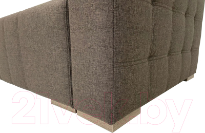 Диван ФорестДекоГрупп Милан 2 (Lux 19, рогожка коричневый)