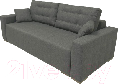 Диван ФорестДекоГрупп Милан 3 (Lux 05, рогожка светло-серый)