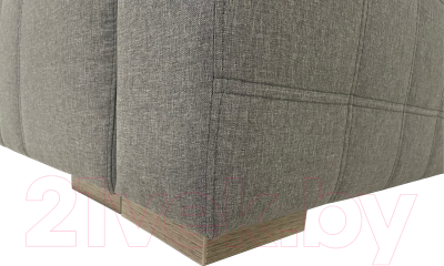 Диван ФорестДекоГрупп Милан 3 (Lux 05, рогожка светло-серый)