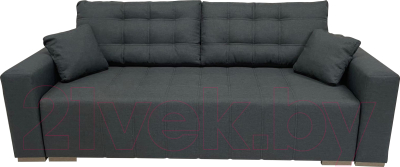 Диван ФорестДекоГрупп Милан 3 (Lux 18, рогожка антрацит) - фото