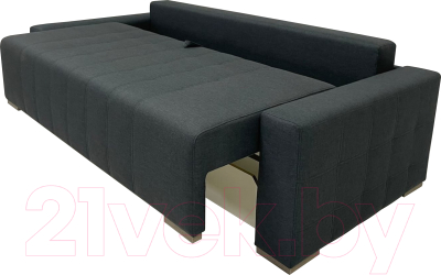 Диван ФорестДекоГрупп Милан 3 (Lux 18, рогожка антрацит)