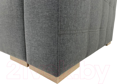 Диван ФорестДекоГрупп Милан 3 (Lux 18, рогожка антрацит)