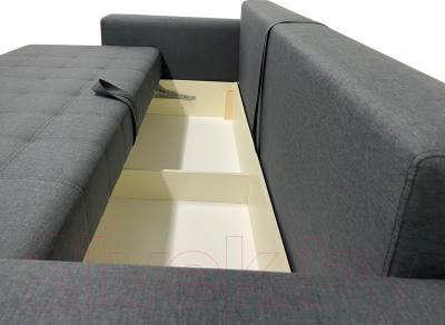 Диван ФорестДекоГрупп Милан 3 (Lux 18, рогожка антрацит)