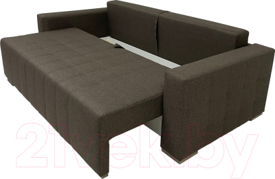 Диван ФорестДекоГрупп Милан 3 (Lux 19, рогожка коричневый)