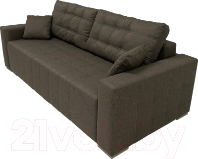 Диван ФорестДекоГрупп Милан 3 (Lux 19, рогожка коричневый)