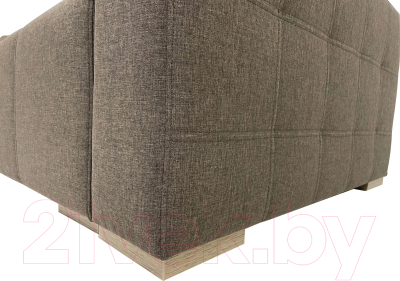 Диван ФорестДекоГрупп Милан 3 (Lux 19, рогожка коричневый)