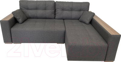 Диван угловой ФорестДекоГрупп Милан 2 левый (Lux 06, рогожка пыльно-серый)