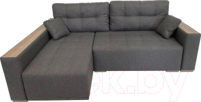 Диван угловой ФорестДекоГрупп Милан 2 правый (Lux 06, рогожка пыльно-серый)