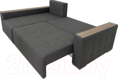 Диван угловой ФорестДекоГрупп Милан 2 правый (Lux 06, рогожка пыльно-серый)