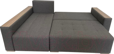 Диван угловой ФорестДекоГрупп Милан 2 правый (Lux 06, рогожка пыльно-серый)