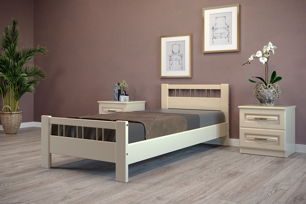 Односпальная кровать Bravo Мебель Вероника 3 90x200