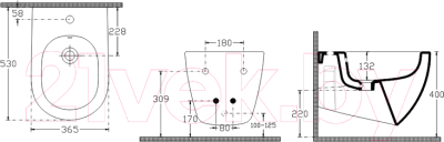 Биде подвесное Isvea 10NF41001