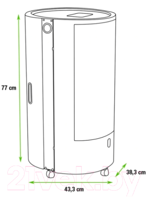 Газовый обогреватель TMC Blue Belle Chic 4.2 кВт (черный)