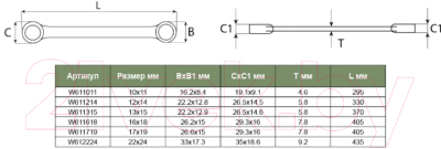 Набор ключей Jonnesway W61106S
