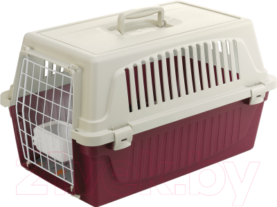 Переноска для животных Ferplast Atlas 20 / 73008899 (фиолетовый, с ковриком и поилкой) - фото