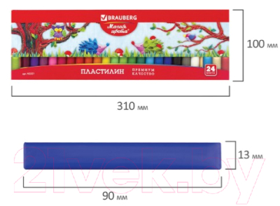Пластилин Brauberg Магия цвета / 103351
