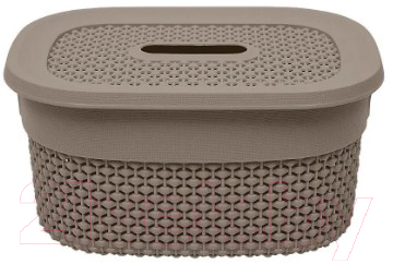 Корзина Эльфпласт Ariana EP559 (3л, серо-коричневый)