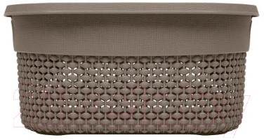 Корзина Эльфпласт Ariana EP559 (3л, серо-коричневый)
