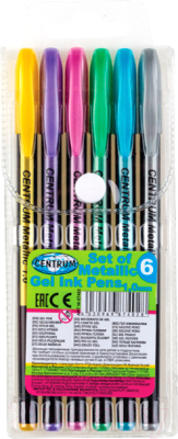 Набор гелевых ручек Centrum Metallic / 87402 - фото