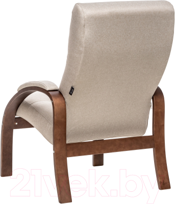 Кресло мягкое Импэкс Leset Лион (орех текстура/малмо 05)