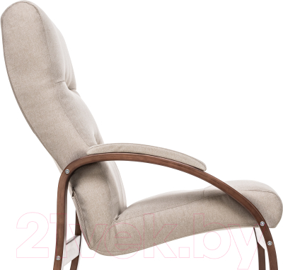 Кресло мягкое Импэкс Leset Лион (орех текстура/малмо 05)