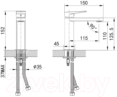 Смеситель IDDIS Bridge BRDSB00i01