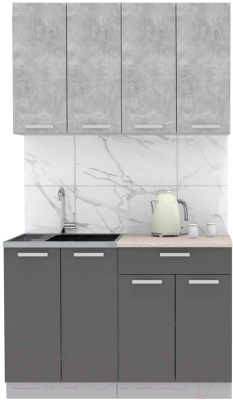 Готовая кухня Интерлиния Мила Лайт 1.2 - фото